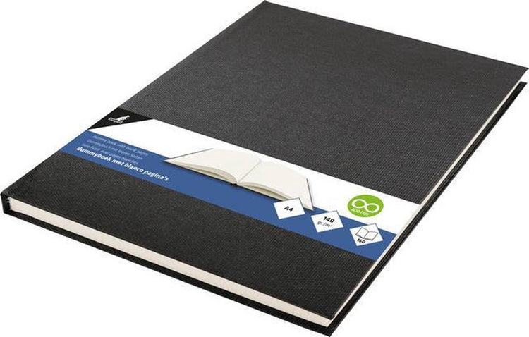 Kangaro - livre factice - a4 - noir - 160 pages blanches - 140 grammes - carnet de croquis - k-5305