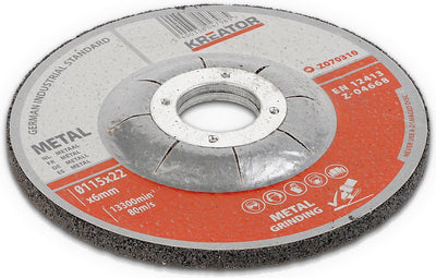 Kreator krt070310 disque abrasif - métal - d115 -6mm - 2+1