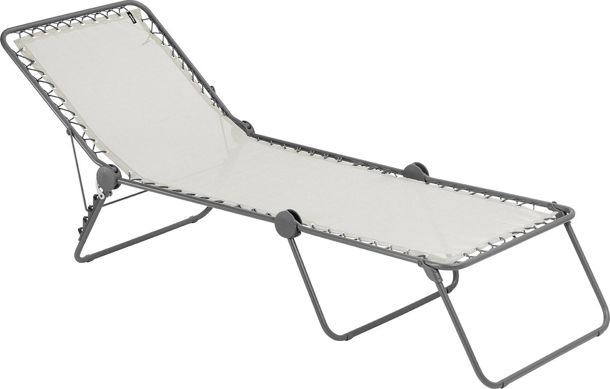 Lafuma siesta -brancard - transat - pliable - réglable - seigle ii