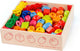 Bigjigs Perles en bois en pot, 95dlg.