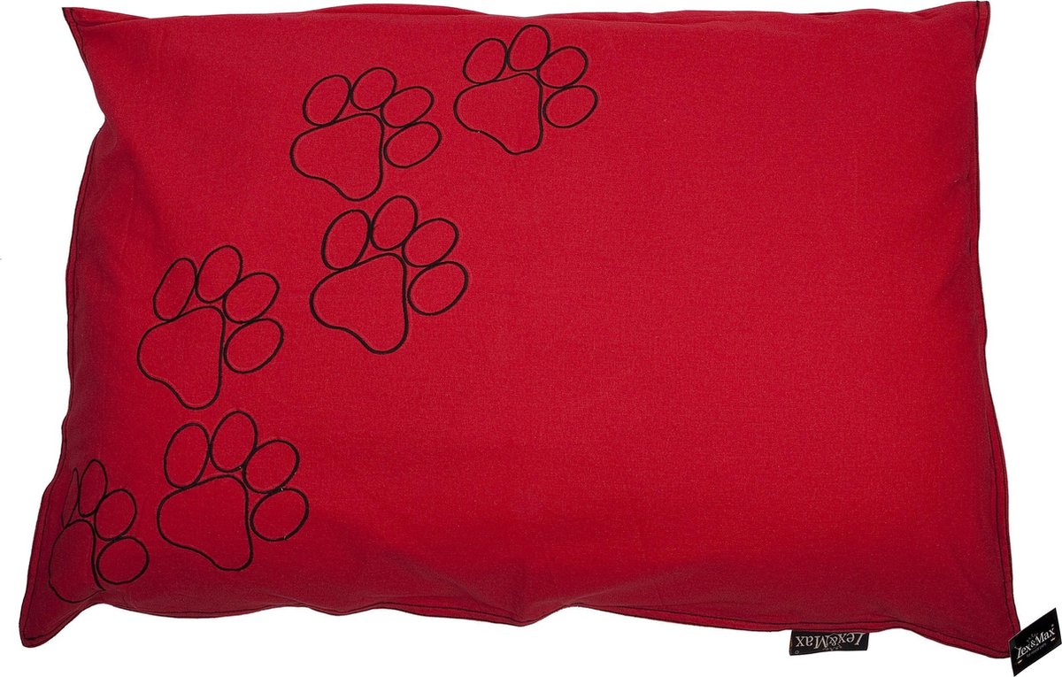 Lex max coussin pour chien happy legs rouge - 100 x 70cm
