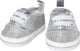 Sneakers de poupée Heless Glitter Silver, 30-34 cm