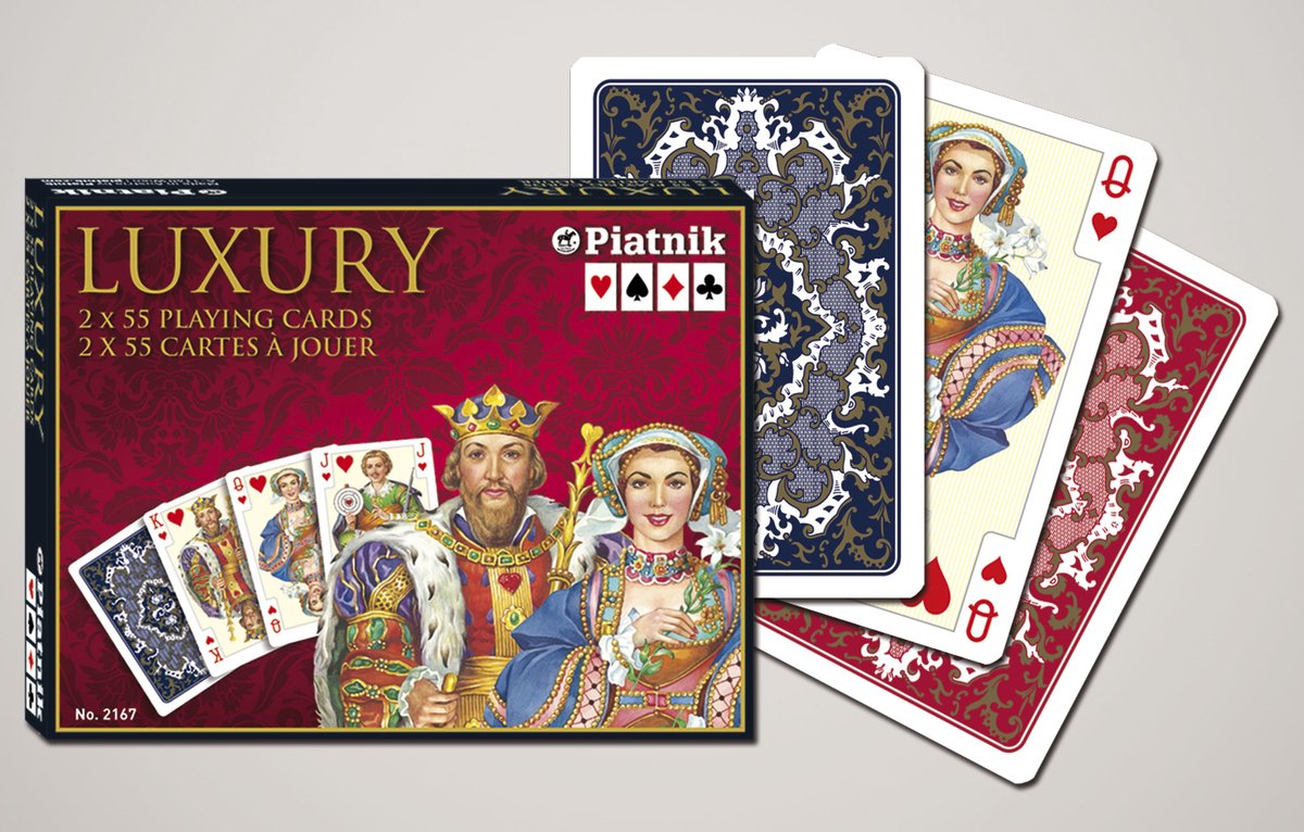 Cartes à jouer Piatnik luxe de luxe - double jeu.