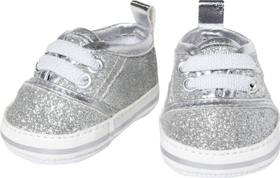 Sneakers de poupée Heless Glitter Silver, 38-45 cm