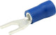 Carpoint cosse de câble à languette de fourche 664 bleu ø 4,3mm 10 pièces
