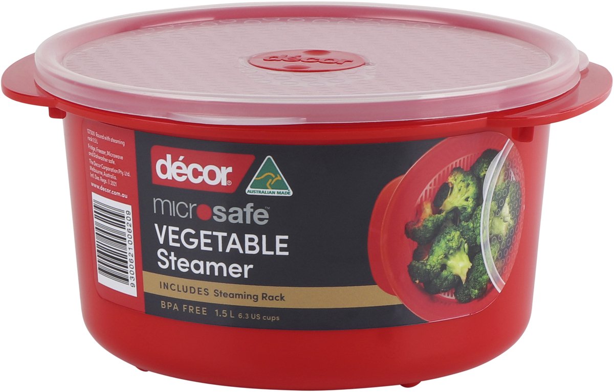 Decor décor cuiseur vapeur microsafe à légumes - 1l5 - avec grille