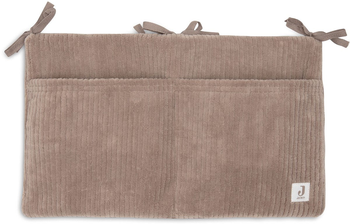 Organisateur de sac boîte Jollein - 49x30cm - côte nuageuse - café au lait - sac de rangement boîte