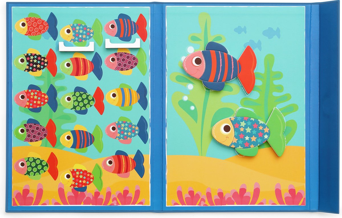 Scratch mix and match - poisson - 51,5x25,6x1cm - magnétique - 3 ans