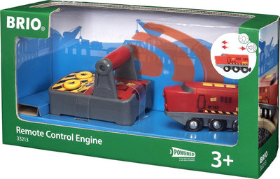 Locomotive de train RC rouge Brio - avec télécommande et son lumineux - 33213