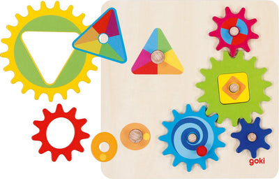 Puzzle Goki Wooden Gearing, 10e.