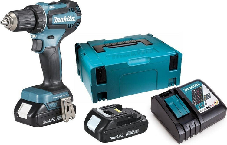 Makita dhp485raj perceuse à percussion et tournevis 18v