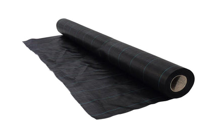 Nature - toile de sol - 1 x 50m - 100 g m² - noir - toile anti-racines