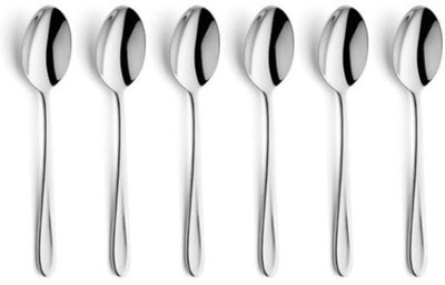 Amefa monaco - Set de cuillères à café 6 pièces - pour 6 personnes - couleur argent - acier inoxydable - passe au lave-vaisselle - 18 10 - 6 personnes
