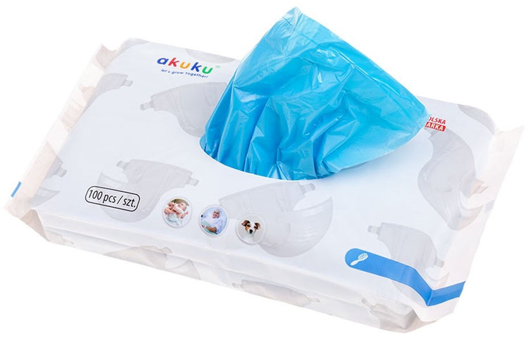 Sacs à couches parfumés Akuku 100 pièces - sacs jetables