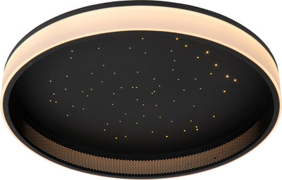 Lucide estreja - plafonnier (plafonnier) - ø 40 cm - led 3 stepdim - cct - 2500k 3000k - noir