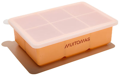 Bac à glaçons Muitomas - silicone - design élégant - durable réutilisable - duvet de pêche