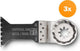 Fein e-cut universel starlock plus sägeblatt 3 pcs. 60 x 44 mm (63502152220) bimétallique
