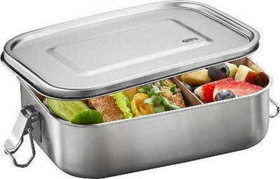 Gefu Endure Lunch Box Large - Boîte à pain en acier inoxydable - Boîte à lunch Bento étanche