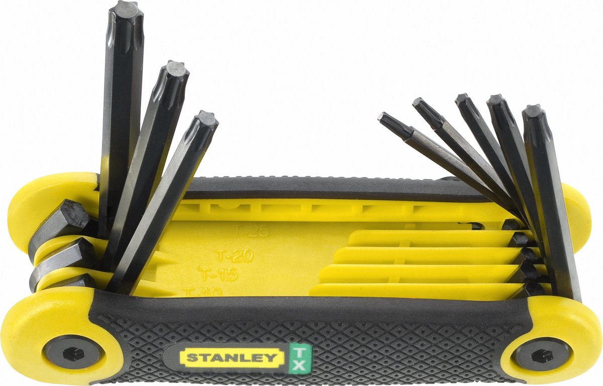Stanley outils à main jeu de clés hexagonales torx 8 pièces - 2-69-266