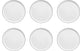 Médard de noblat - yaka noir - assiette plate 27 cm - 6 pièces - porcelaine