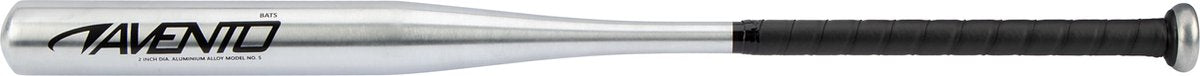 Batte de baseball Avento - aluminium - 65 cm - argent noir