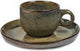 Serax - sergio herman surface - tasse à expresso + soucoupe - gris indi - 13 ø - 4 pièces
