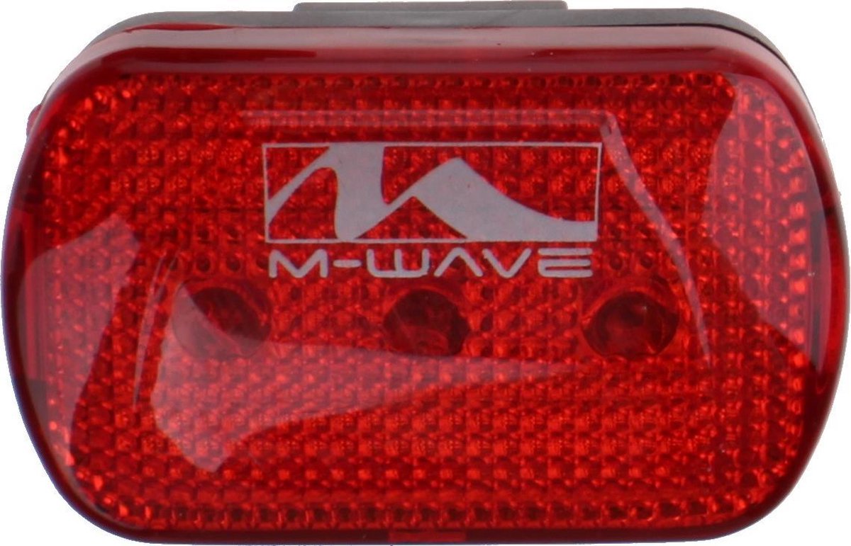 Feu arrière M-wave - éclairage vélo - LED - batterie - rouge