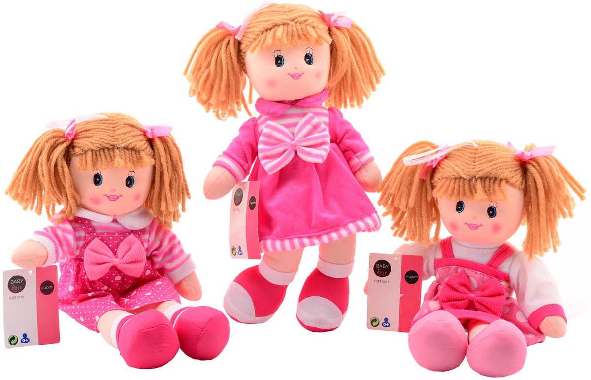 JOHNTOY LAPPENPOP PINK, 40 cm