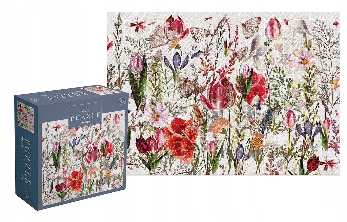 Puzzle de jeux Geronimo - 500 pièces - puzzle interdruk fleurs 5 - belles fleurs -