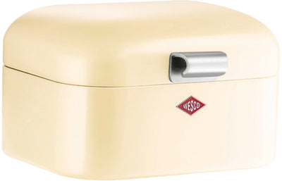 Wesco mini boîte à pain grandy | 2 litres - taille s | métal - amande | boîte à pain
