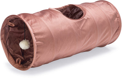 Conçu par lotte tunnel pour chat cylla - jouet pour chat - rose - 65x25x25 cm