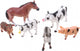 Johntoy monde animal animaux de la ferme 6 pièces en sachet