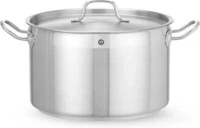 Casserole moyenne Hendi – 10 l – avec couvercle – compatible induction – poignées qui restent froides – acier inoxydable