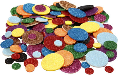 Forme de mousse Cercles de paillettes, 150e.