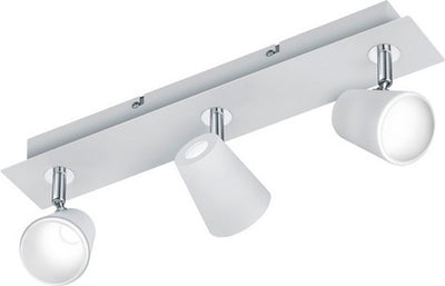Trio Narcos - spot - blanc mat - incl. 3x SMD 6,5 W - montage au plafond - protection des motifs - non dimmable