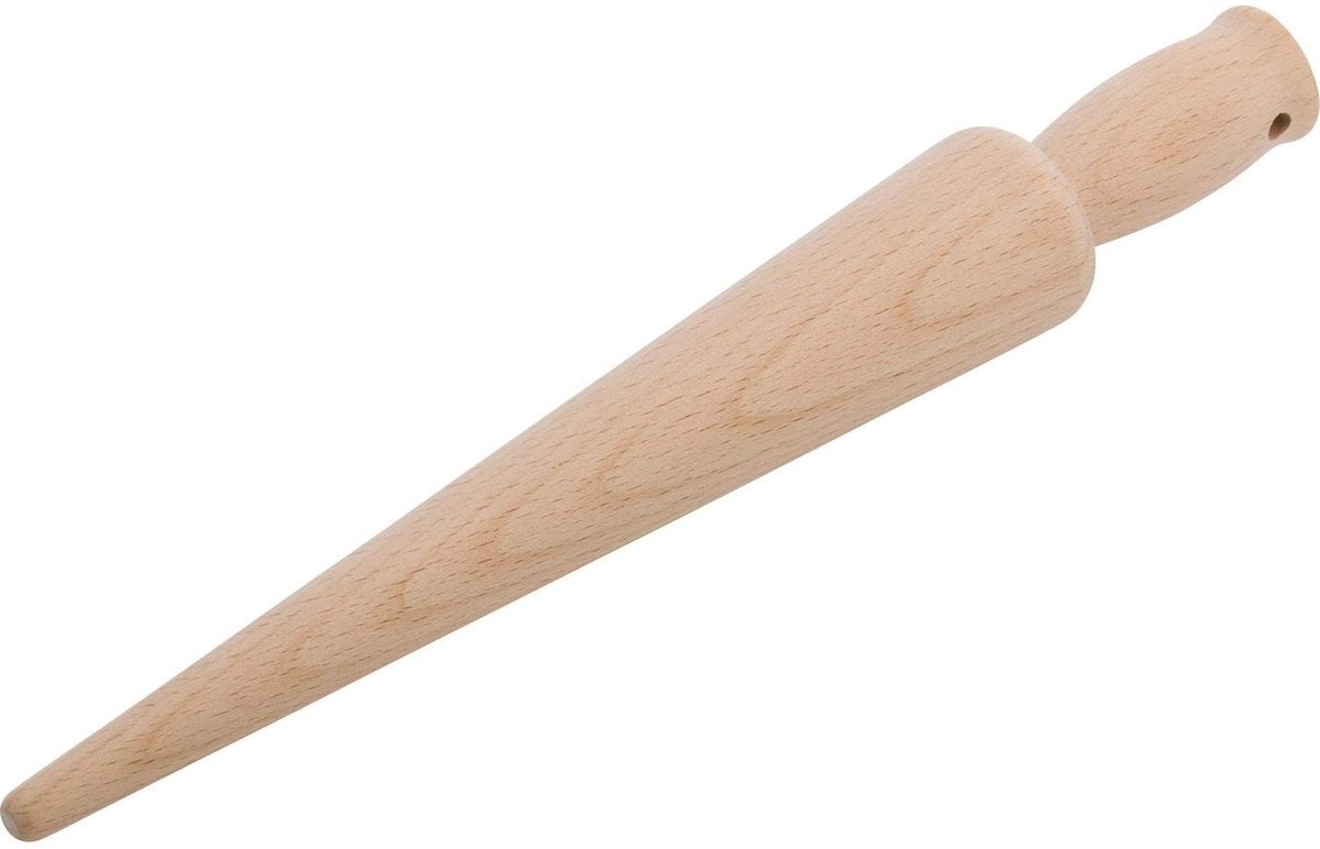 Machine à gaufres et cornets de glace Westmark, longueur : 28 cm, bois de hêtre non traité, marron clair, 30052270