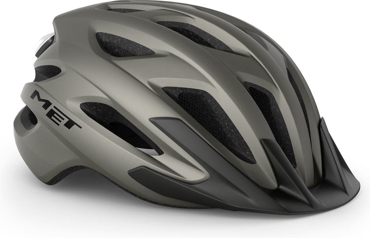 Avec casque de vélo crossover mips hommes femmes - casque de vélo de ville adultes - taille m - titane mat