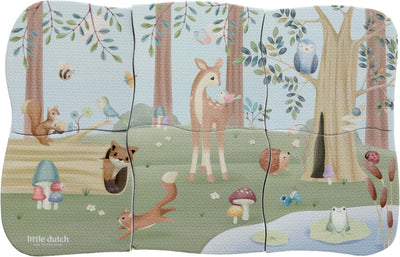 Petit puzzle de bain des amis de la forêt néerlandais