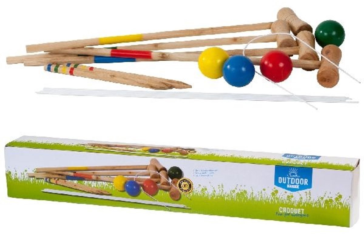 Jouer en plein air croquet en bois extérieur