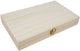 Boîte rectangle avec couvercle en bois paulownia