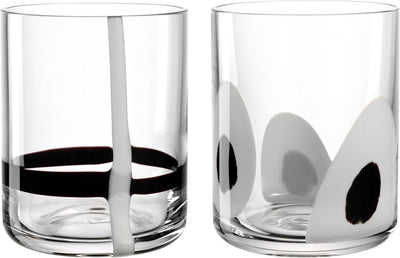 Verre à boire Leonardo banda nera assorti - set 2