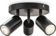 B.k.licht - spots en saillie - spot de plafond avec 3 points lumineux - plafonnier noir - barre rotative - inclinable - raccord gu10