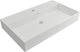 Lavabo Plieger Kansas - 80 cm x 45 cm - avec trou pour robinetterie - blanc