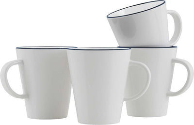 Gimex - ligne linea - mug - bleu - 4 pièces