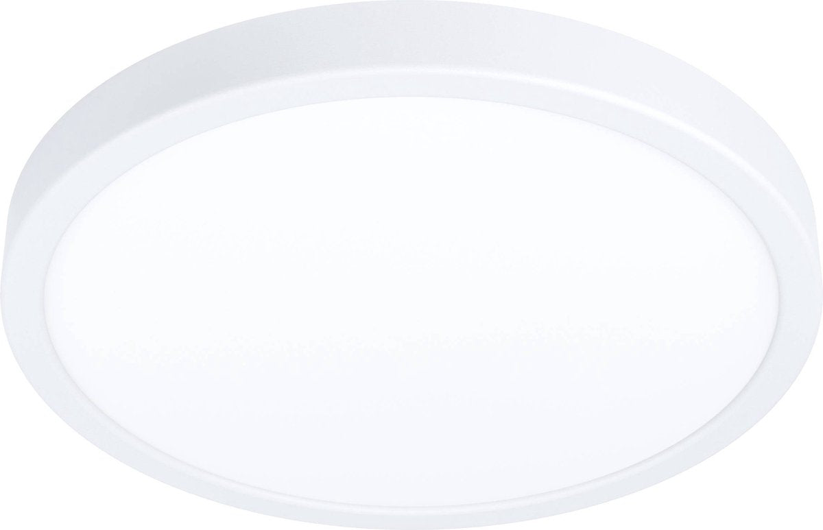 Lampe en saillie Eglo fueva 5 - LED - ø 28,5 cm - blanc - détecteur de mouvement