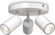 B.k.licht - spots en saillie - spot de plafond avec 3 points lumineux - plafonnier blanc - barre rotative - inclinable - raccord gu10