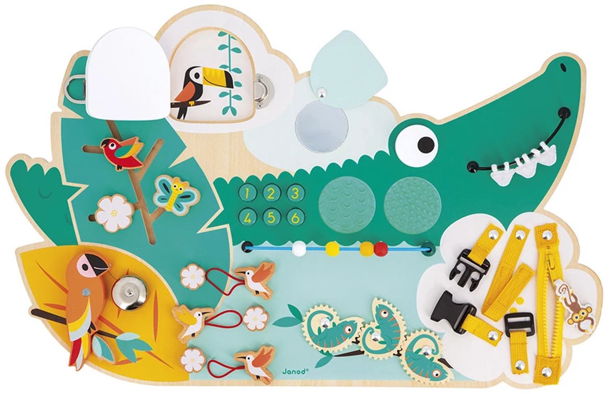 Janod - tropik - planche multiactivités crocodile