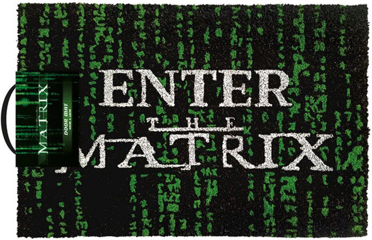 Pyramid international le paillasson matriciel entrez dans la matrice 40 x 60 cm noir vert
