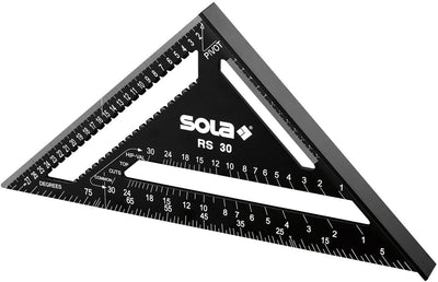 Sola carré métrique 30cm noir - 56160201