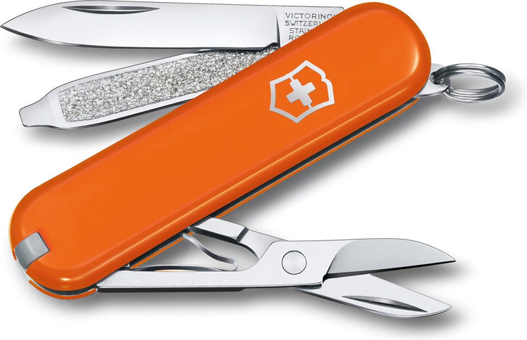 Couteau de poche Victorinox classic SD - mango tango - 7 fonctions - acier inoxydable